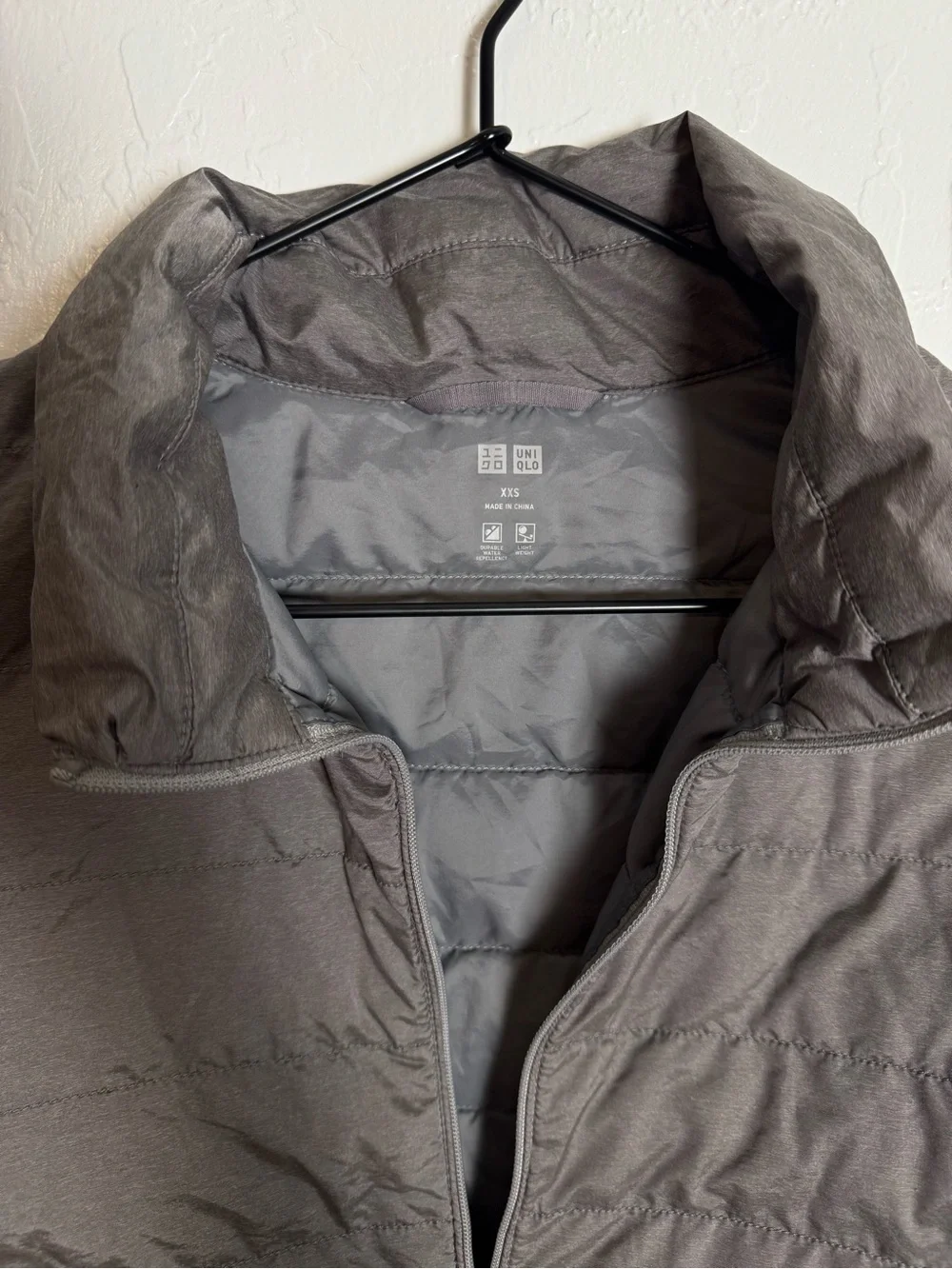 UNIQLO Ultra Light Down Jacket Gray Puffer 409112 XXS